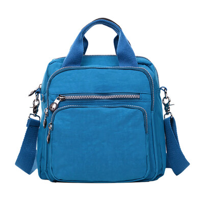 

Women Waterproof Zipper Tote Handbag Nylon Shoulder Bag Outdoor Travel Backpack