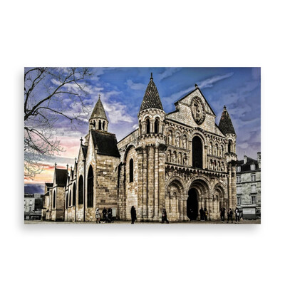 

〖Follure〗Palaver Cathedral Paris Photo Print Sticker Decorative Painting Hanging Painting