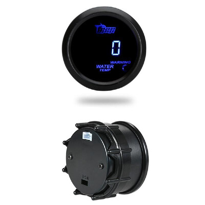 

Digital Water Temperature Meter Gauge with Sensor for Auto Car 52mm 2in LCD 40120Celsius Degree Warning Light Black