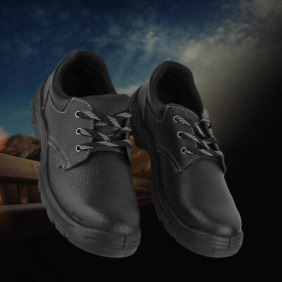 

Greensen Large Size Men Cowhide Shoes Breathable Wear-resistant Skidproof Black Chef Shoes