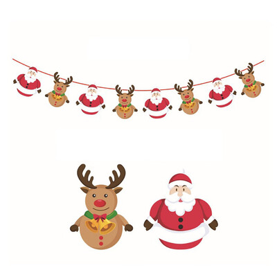

〖Follure〗Christmas Party Tree Household Children Room Gift Decoration Supplies Flag