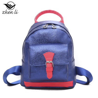 

Womens bag pu leather womens backpack retro style new backpack overseas