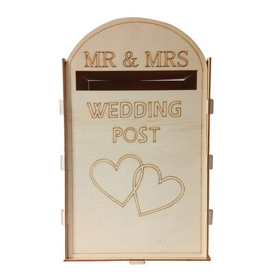 

Wooden Gift Name Card Box with Lock for Party Wedding Decoration Supplies
