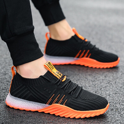 

Mens shoes trend flying sneakers mens casual running shoes mesh shoes men