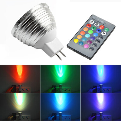 

〖Follure〗RM16 3W 16 Color LED RGB Magic spot Light Bulb Lamp Wireless Remote Control