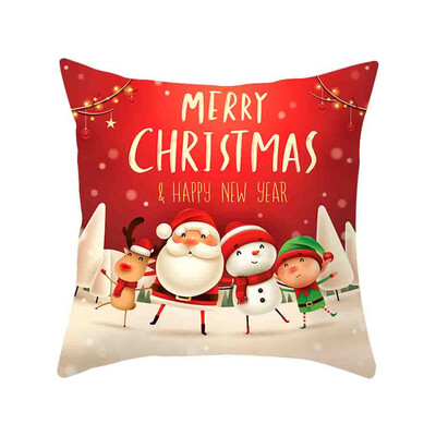 

Siaonvr Christmas Pillow Cover Decor Pillow Case Sofa Waist Throw Cushion Cover