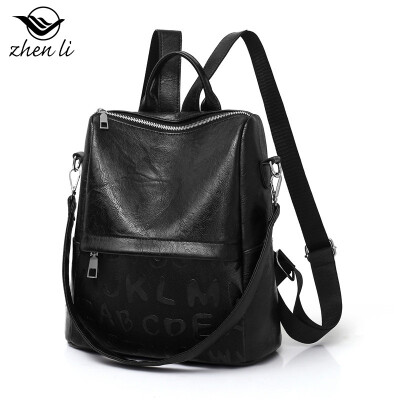 

Backpack womens new fashion popular Japanese style bag PU leather handbags