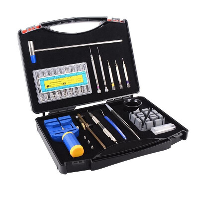 

75 pcs watch repair kit professional watch set watch with connecting pin tool 175 pcs toolbox