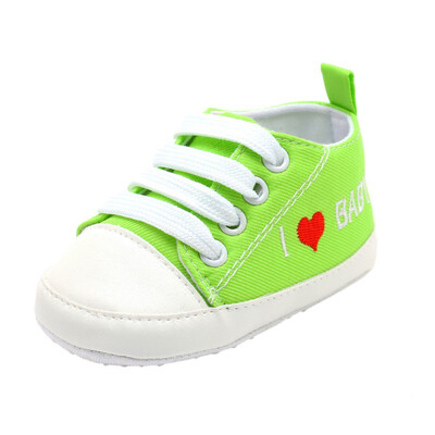 

Baby Shoes Baby Toddler Shoes 2018 New Newborn Letter Printed Casual Canvas Shoes Infant Lace-up Shoes First Walkers 0-18M