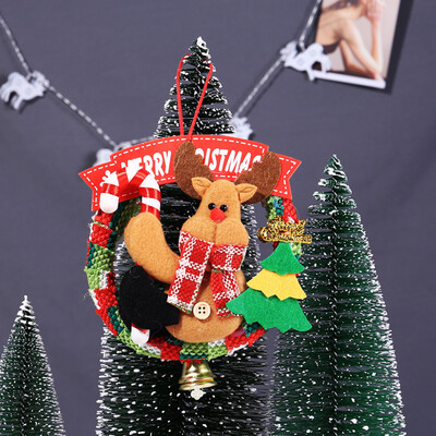 

Tailored Mini Christmas Wreath Decor Xmas Party Door Wall Hanging Garland Tree Ornament