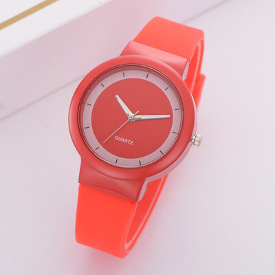 

Women Watches Silicone Casual Fashion Womens Silicone Band Digital Dial Analog Quartz Wristwatches Womens Clock Relojes &Ff