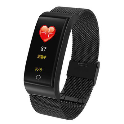 

Fitness Tracker Waterproof Smart Sport Bracelet Activity Tracker With Color Screen Alloy Band Heart Rate Sleep Monitor