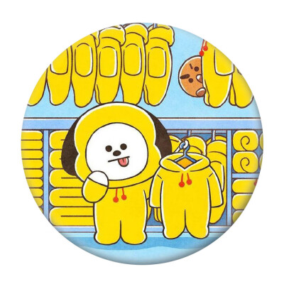 

BTS Badge Round BTS Badge Clip Cartoon Pin Badge Decorative for Clothing Bags Caps