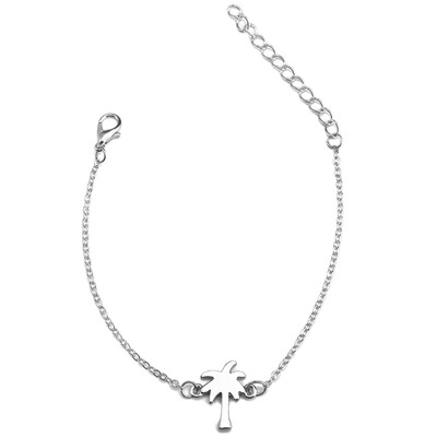 

Tropical Palm Tree Charms Bracelets Friendship Gift For Women Beach Jewelry