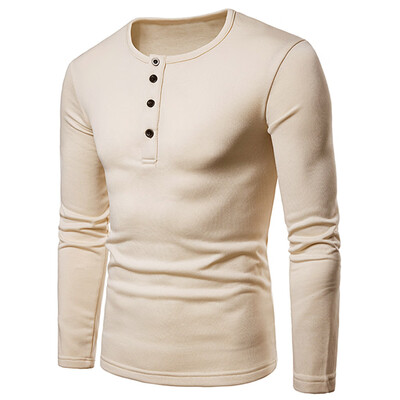 

Henry Neck Long Sleeve Tee