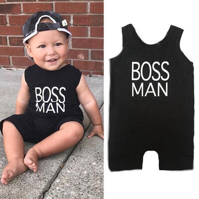 

Summer Baby Boy One Piece Romper Jumpsuit Playsuit Newborn Clothes Outfits