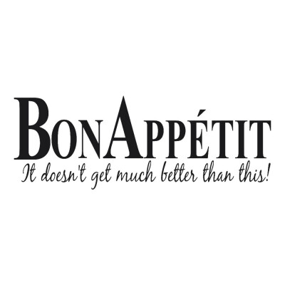 

〖Follure〗Vinyl Wall Stickers Quote Bon Appetit Dinning Room Decor Kitchen Decals Art
