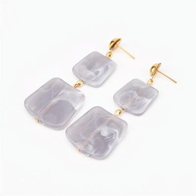 

Hot Sale Earrings Geometric Square Acrylic Earings Fashion Jewelry Long Statement Dangle Drop Earrings For Women Brincos Bijoux