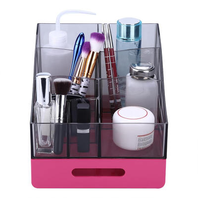 

Plastic Cosmetic Organizer Makeup Jewelry Case Box Storage Holder with Single Drawer Acrylic Cosmetic OrganizerMakeup Organizer