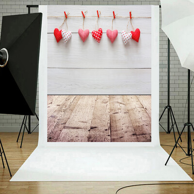 

Toponeto Valentines Day Love Heart Photography Backdrop Vinyl Photo Background Prop Gift