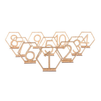 

20pcs 1-20 Wooden Table Numbers Holder for Wedding Birthday Place Holder