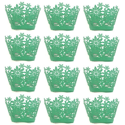 

Tailored Christmas Lace lasing Cut Hollow Baking Cup Muffin Holder Cake Paper
