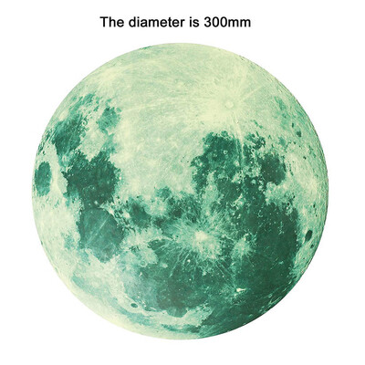 

Glow in the Dark Stars With Big Moon Luminous Wall Decal Stickers Room Decor