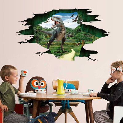 

Siaonvr 3D Dinosaur Floor Wall Sticker Removable Mural Decals Vinyl Living Room Decor