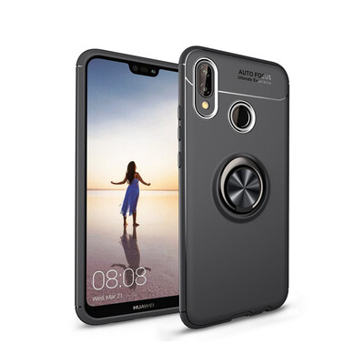 

Goowiiz Phone Case For Huawei Nova 3Nova 3iNova 3EP20 LiteY5 2018 Luxury Metal Ring Magnetic Bracket TPU Shockproof Cooling