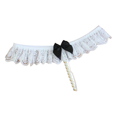 

Toponeto Sexy Lace G String Underwear Pearls Thongs Women Lntimates Underpants BK