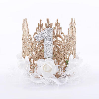 

New Flower Headband Princess Crown Birthday Crown Headdress Baby Shower Kids