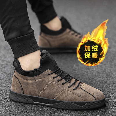 

2019 new summer mens casual shoes peas shoes Korean version of the trend of mens shoes mens tide shoes plus velvet warm cotton shoes