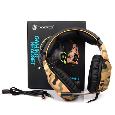 

SADES 35mm Wired Gaming Headphones Over Ear Game Headset with Microphone Volume Control for PC Laptop Smart Phone