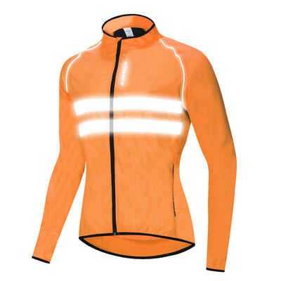 

WOSAWE Men Bicycle Motorcycle Cycling Coat Long Sleeve Jersey Windproof Jacket