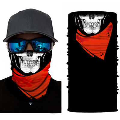 

Multifunctional Skull Pattern Face Mask Cycling Outdoor Sports Headscarf