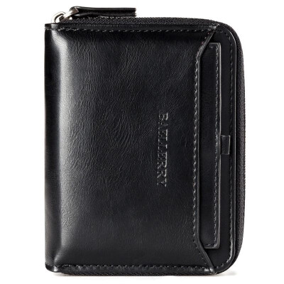 

Men Multifunctional Wallets Short Purse Clutch PU Leather Zipper Solid Credit Card Cover Holder Vintage Organizer