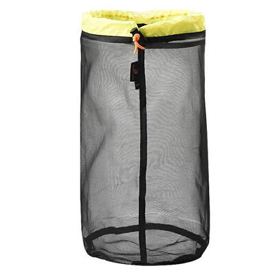 

1pc Outdoor Mesh Stuff Sack Ultralight Camping Sport Drawstring Storage Bag