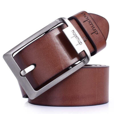 

New Men&39s Waistband Casual Dress Leather Pin Metal Buckle Belt Black Brown Strap