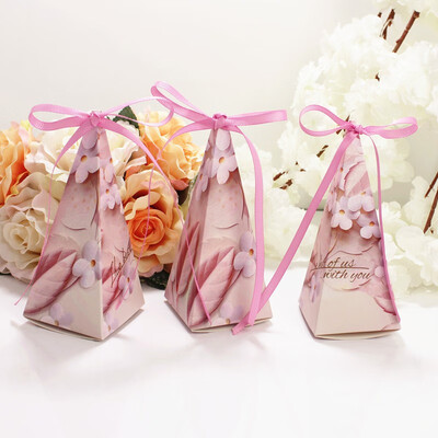 

FUNNYBUNNY Wedding Candy Box Sharp Vertebra Candy Box Table Gift Candy Bag Paper Boxes for Packaging Gift Box