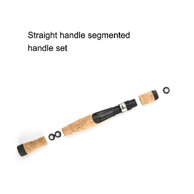 

AA Softwood Fish Rod Wheel Seat Handle Set DIY Straight Handle Road Aachen Cork Handle Set Number 15 Wood Segmented