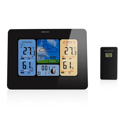 

Smart Weather Station Wireless Color Screen Temperature Humidity Sensor EU