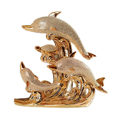 

Home Modern Wedding Decoration Couple Simple Ceramic Desktop Gift Luxury Creative Living Room Office Dolphin