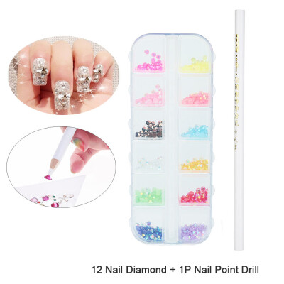 

〖Follure〗Mermaid Nail Gradient Pearls Sequins Glitter Dazzling Manicure Nail Art Decorati