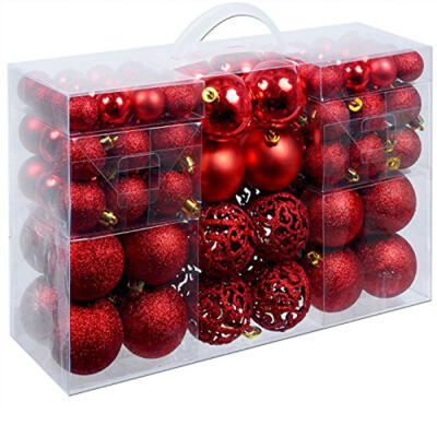 

〖Follure〗100PC Christmas Xmas Tree Ball Bauble Hanging Home Party Ornament Decor