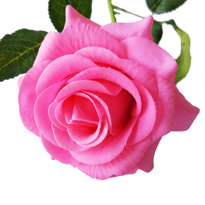 

Gobestart 1PCS Artificial Rose Fake Silk Flower Leaf Bridal Home Wedding Party Decor