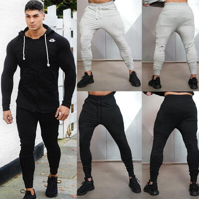 

Mens Sport Pants Long Trousers Tracksuit Fitness Workout Joggers Gym Sweatpants