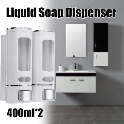 

400ml2 Bathroom Soap Dispenser Press Type Wall-mounted Soap Liquid Box