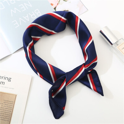 

Explosion models 50x50cm small square scarf female silk scarf Korean wild professional flight attendant small scarf decorative fashion small scarf