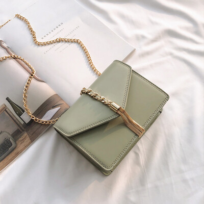 

Summer small bag female 2019 new Korean version of the wild chic chain shoulder Messenger bag sleek minimalist small square bag