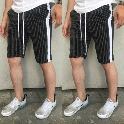 

Mens Slim Tracksuit Bottoms Skinny Jogging Joggers Striped Sweat Pants Trousers